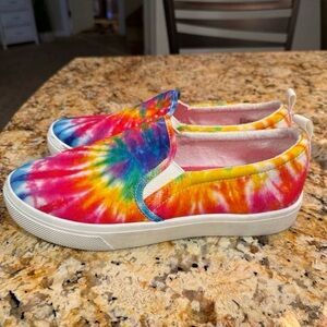 Skechers Tie-Dye Slip On Platform Canvas Sneakers Women’s Size 9.5